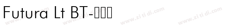 Futura Lt BT字体转换